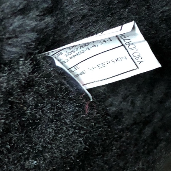 UGG Size 5 OVER the Knee Sparkle Sequins Black Bailey Button Boots Fur 3173. - Picture 10 of 12